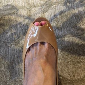 Stuart weitzman nude cork wedge